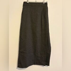 Tweed Side-Slit Skirt